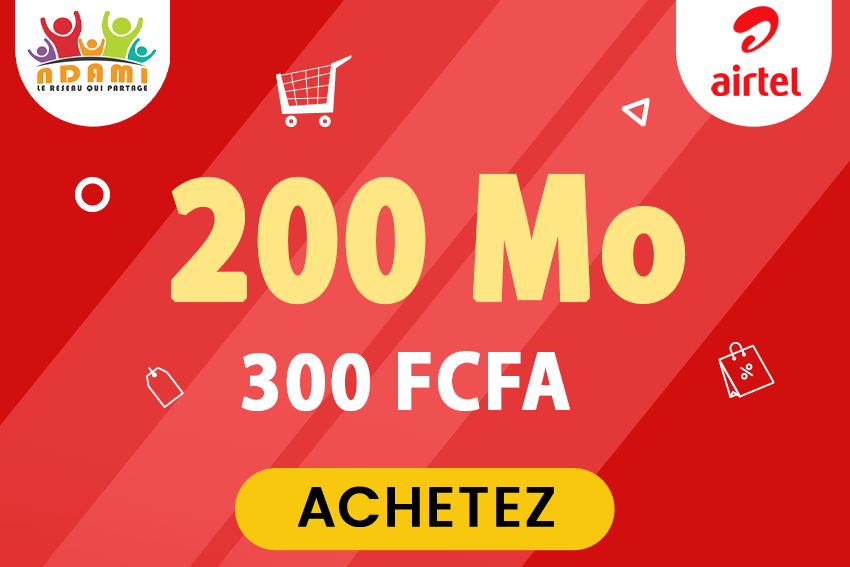 Forfait Airtel 300 XAF