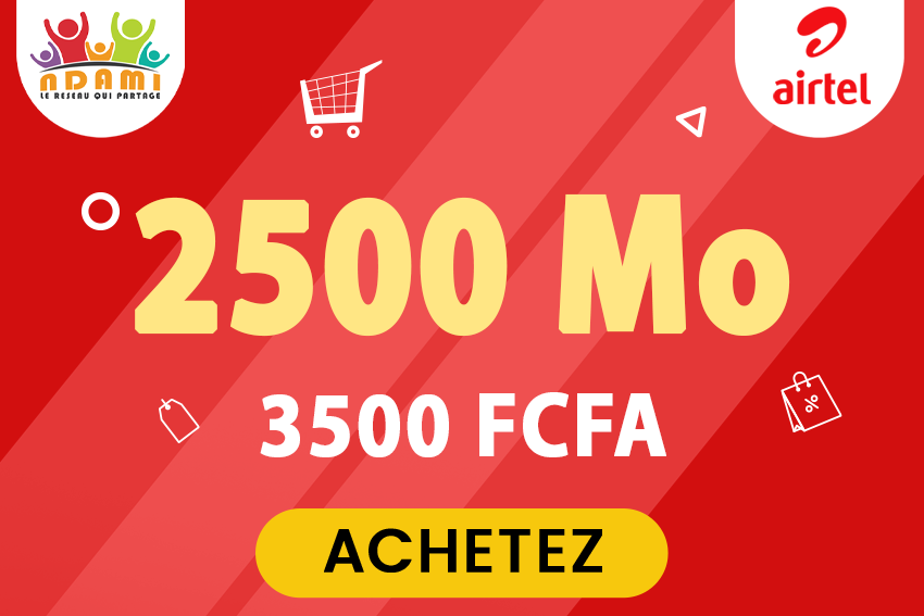 Forfait Airtel 3500 XAF