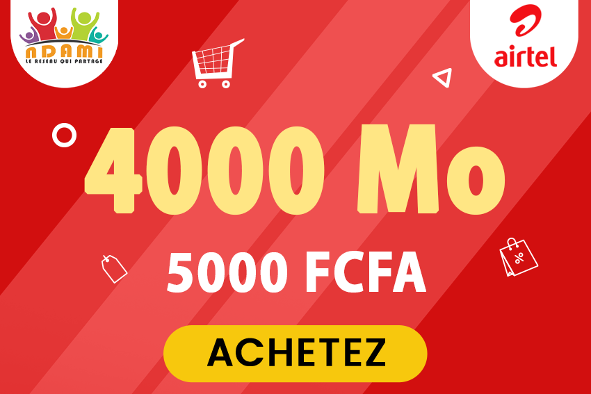Forfait Airtel 5000 XAF