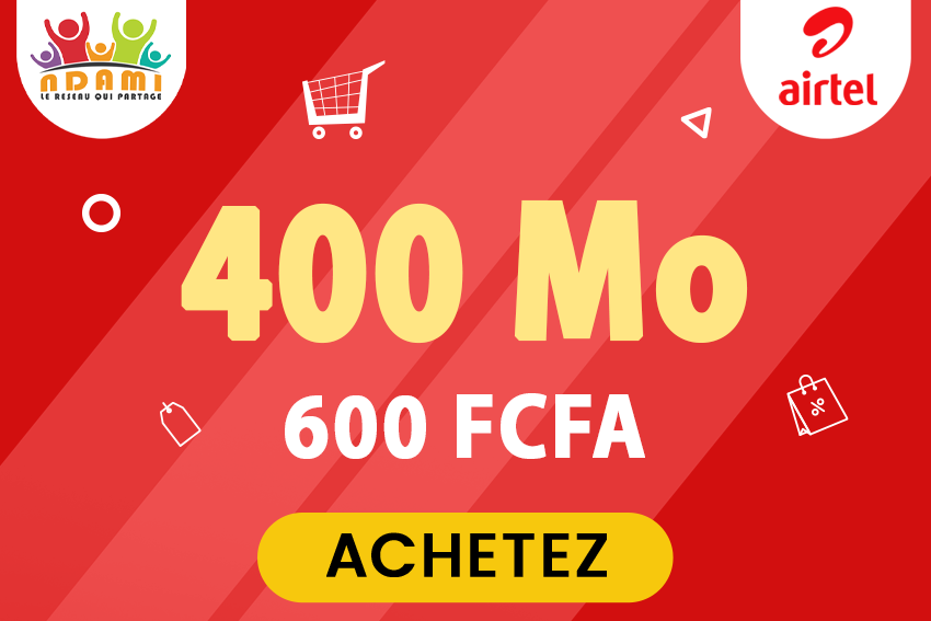 Forfait Airtel 600 XAF